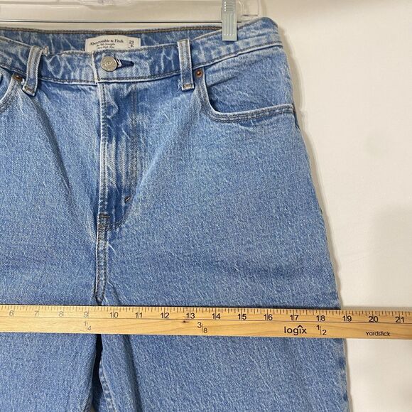 Abercrombie & Fitch Jeans Women 29/8 Blue 90s Straight Ultra High Rise Classic - Picture 5 of 13